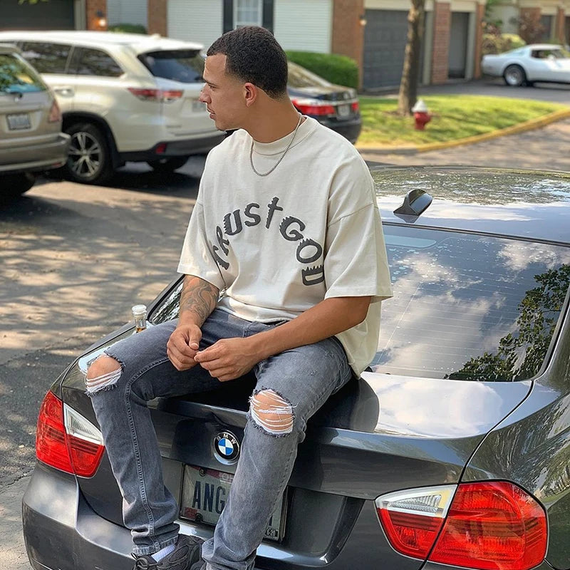 🙌 Vintage Vibes, Holy Hype – Sunday Service Kanye West-Inspired Oversized Tee