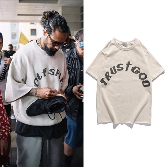 🙌 Vintage Vibes, Holy Hype – Sunday Service Kanye West-Inspired Oversized Tee
