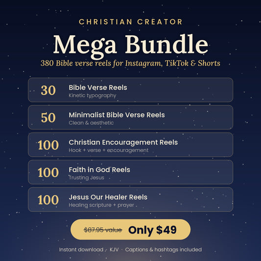 Creator Mega Bundle — 380 Bible Verse Reels