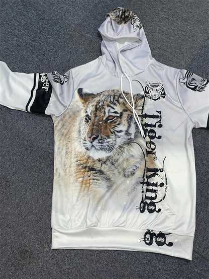 🔥 Bold 3D Tiger Printed Hoodie & Pants Set – Unleash Your Wild Side! 🐯