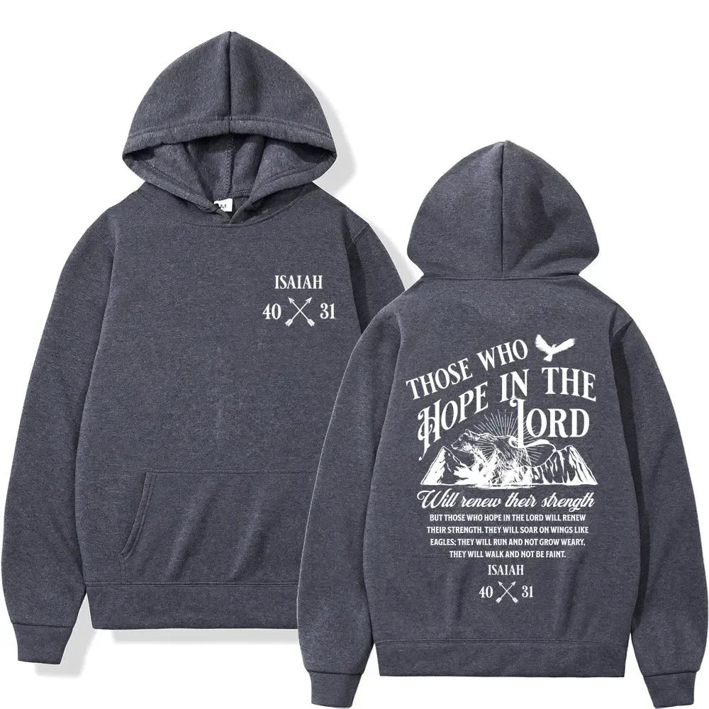 ✝️ Stay Warm in Faith – Y2K Jesus Letter Print Hoodie 🔥