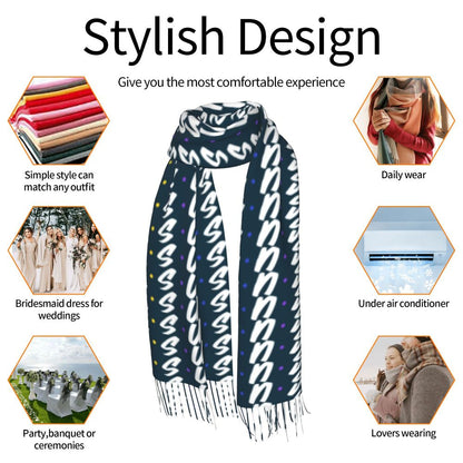 Stay Warm in Style: Jesus 'The Way, The Truth, The Life' Tassel Scarf