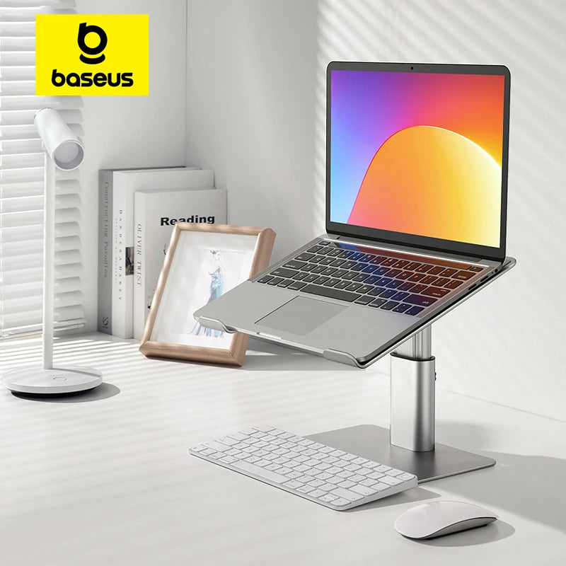 Baseus Foldable Aluminum Laptop Stand – Sleek, Adjustable, and Built for Productivity! 💻