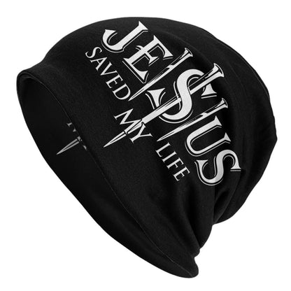 Custom Yeshua Jesus Christian Skullies Beanies Caps Unisex Winter Warm Knit Hat Adult Religion Faith Bonnet Hats Outdoor Ski Cap