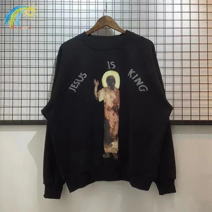 Must-Have Kanye West 'Jesus is King' O-Neck Sweatshirt – The Ultimate High-Quality Pullover!