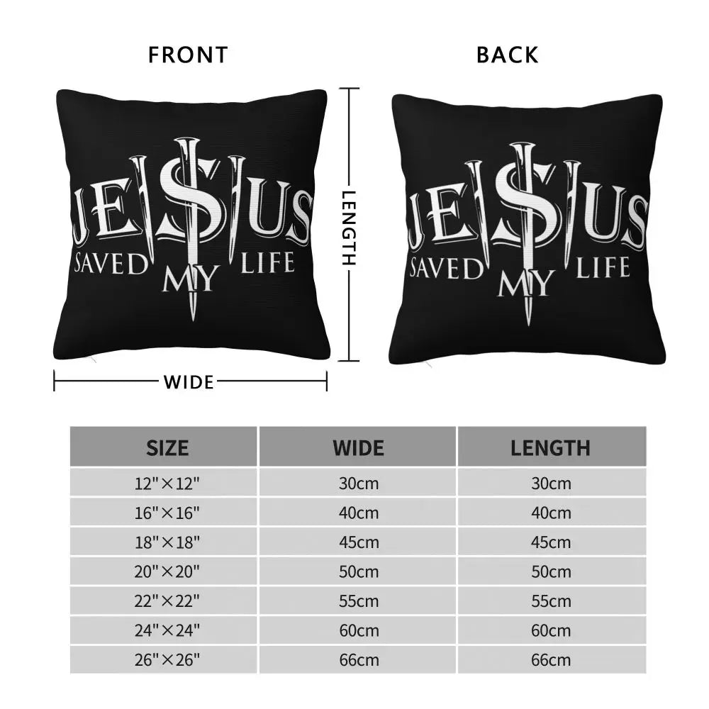 Modern Faith Meets Home Comfort: Jesus 'The Way, The Truth, The Life' Cushion Cover