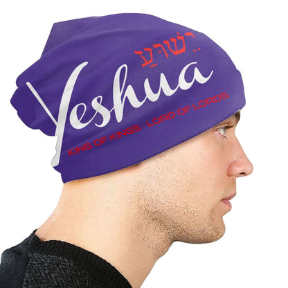 Custom Yeshua Jesus Christian Skullies Beanies Caps Unisex Winter Warm Knit Hat Adult Religion Faith Bonnet Hats Outdoor Ski Cap