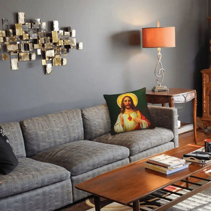 Modern Faith Meets Home Comfort: Jesus 'The Way, The Truth, The Life' Cushion Cover