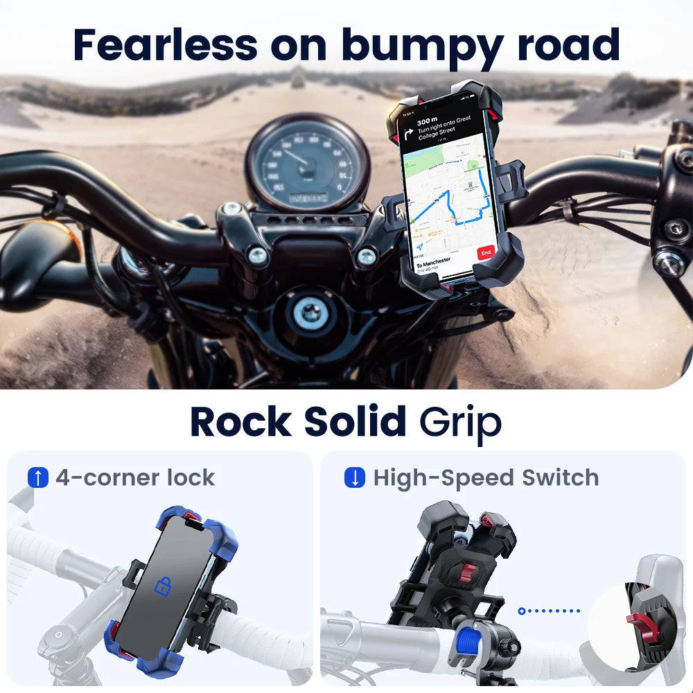 🚴 Ride Smarter, Not Harder! — Joyroom 360° Bike Phone Holder
Universal Shockproof Bracket for 4.7–7” Phones | GPS & Navigation Ready