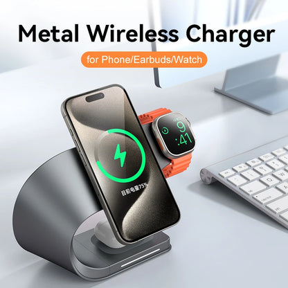 4-in-1 Magnetic Wireless Charging Station – Simplify Your Tech Life!