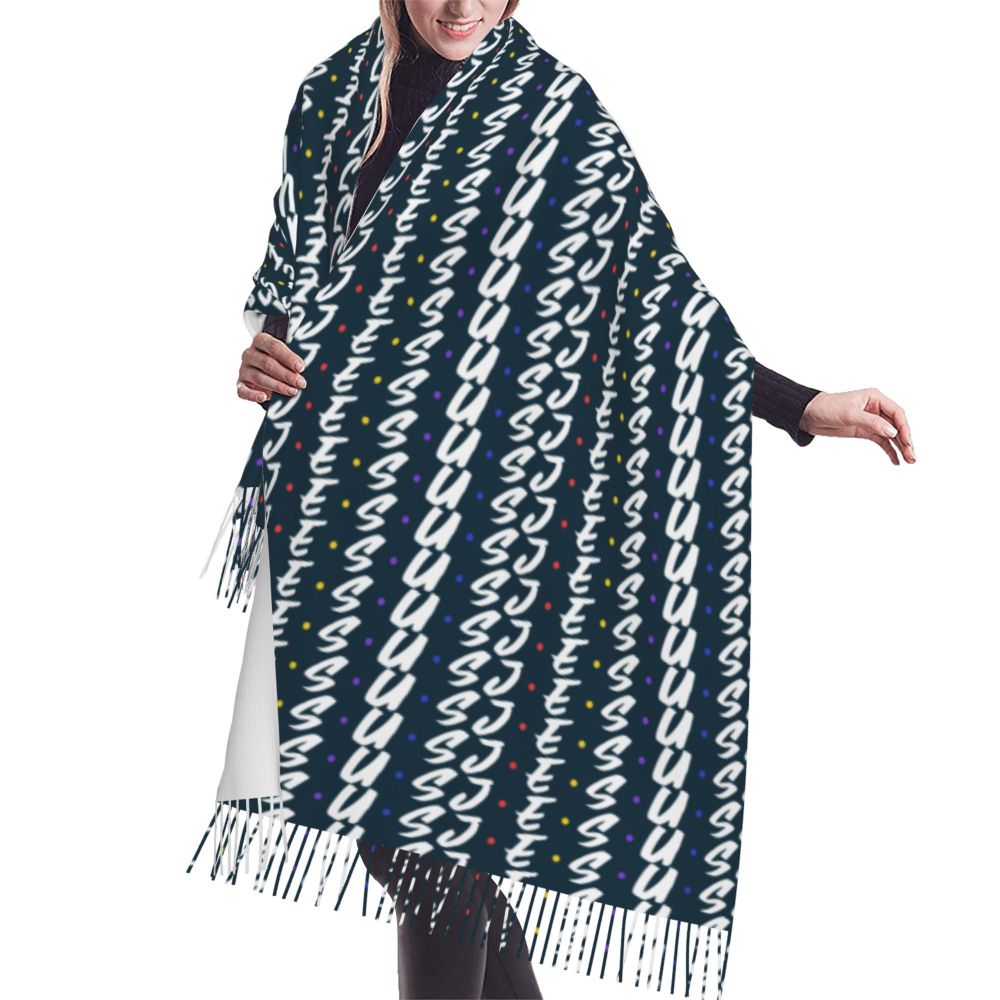 Stay Warm in Style: Jesus 'The Way, The Truth, The Life' Tassel Scarf