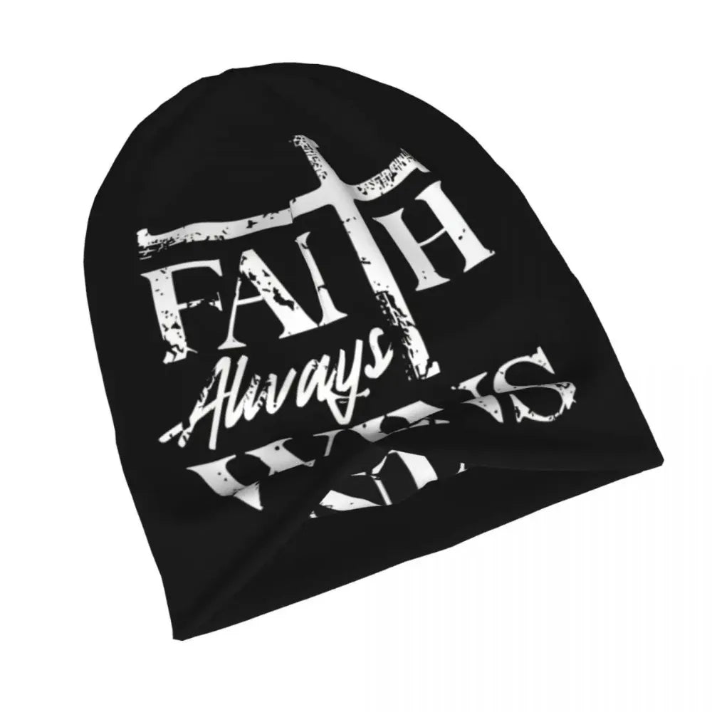 Jesus Faith Always Wins Unisex Bonnet Thin Hip Hop  Hats For Men Women