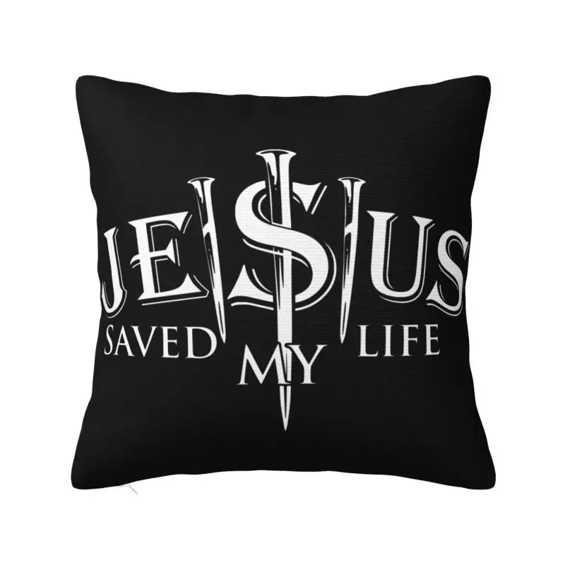 Modern Faith Meets Home Comfort: Jesus 'The Way, The Truth, The Life' Cushion Cover