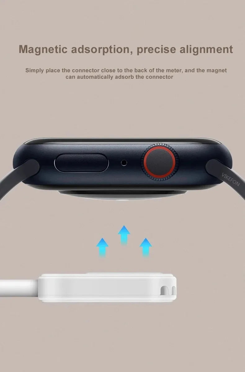 Charge in Style: Magnetic Wireless Charger for Apple Watch – Fast, Portable, Reliable!