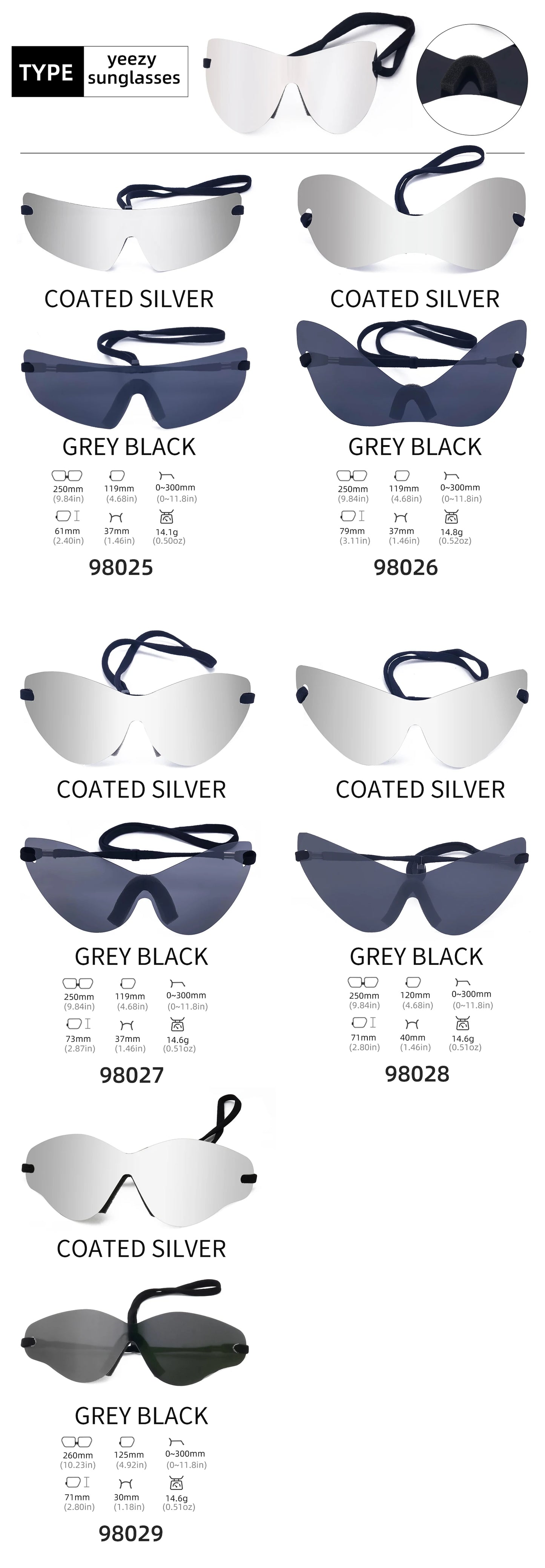 🕶️ Step Into the Future of Cool – Oversized Punk Rimless Y2K Sunglasses (2025 Edition)