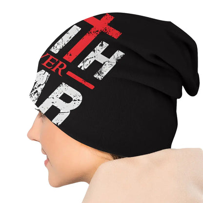 🧢 Bold Faith Meets Trendy Comfort! This Faith Over Fear Jesus Christ Beanie