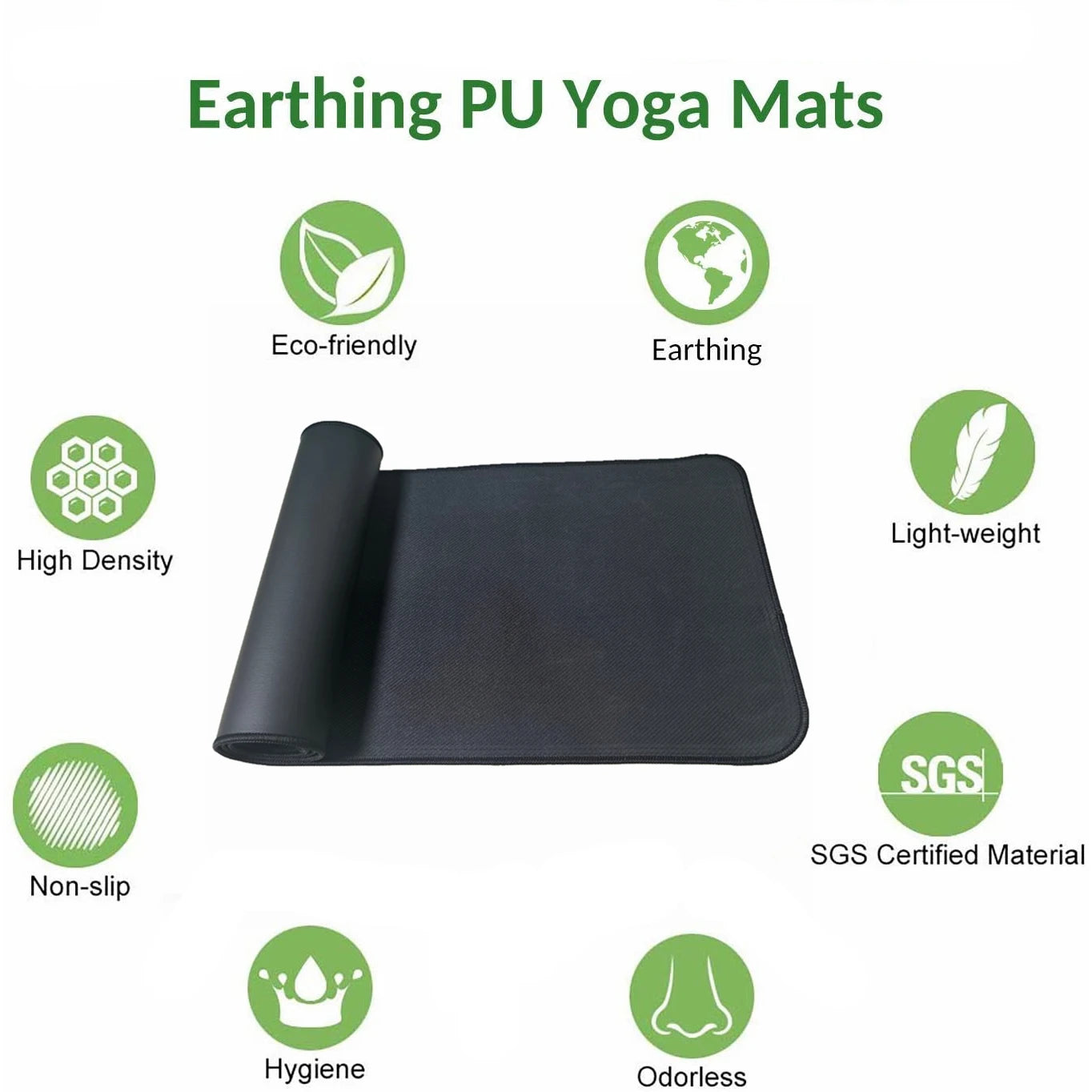 🌍 Recharge Naturally – Grounding Mat with Earthing Cable for Stress Relief & Better Health