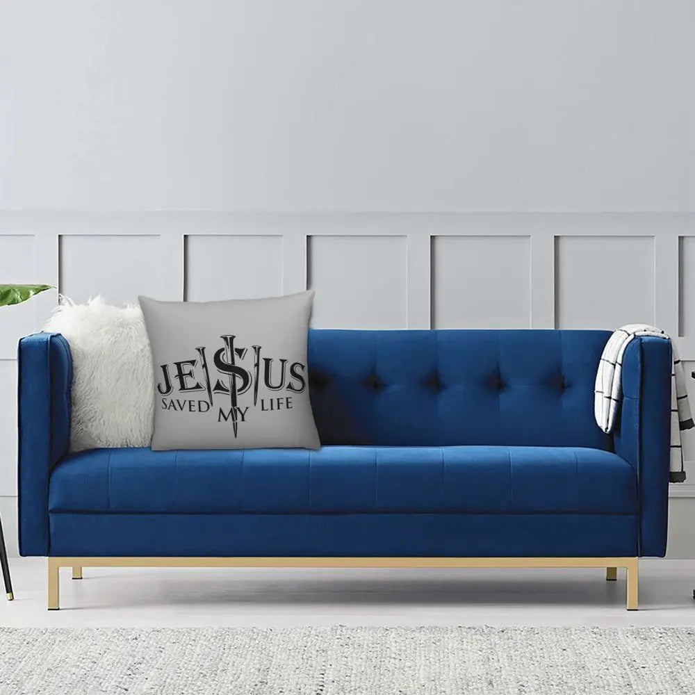 Modern Faith Meets Home Comfort: Jesus 'The Way, The Truth, The Life' Cushion Cover