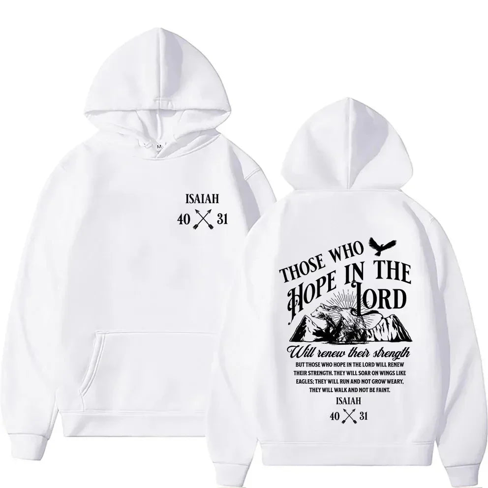 ✝️ Stay Warm in Faith – Y2K Jesus Letter Print Hoodie 🔥