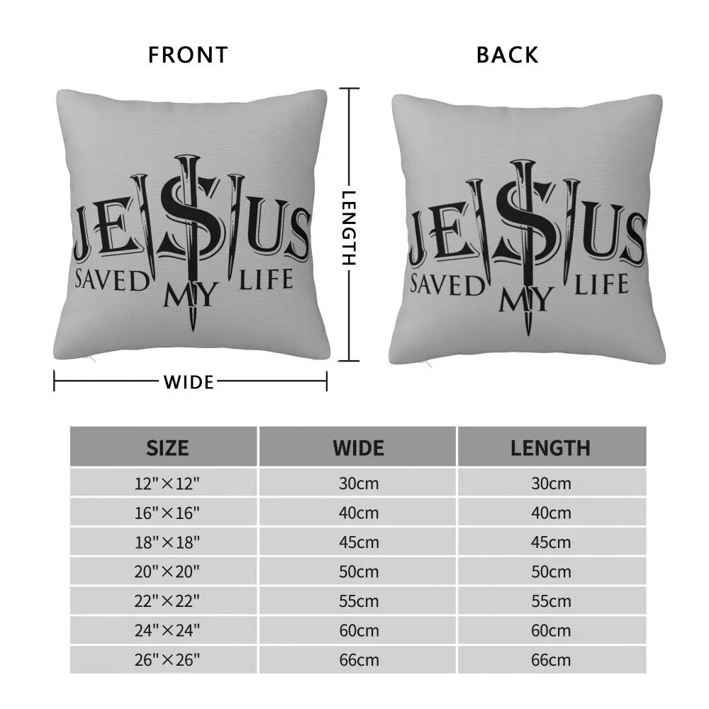 Modern Faith Meets Home Comfort: Jesus 'The Way, The Truth, The Life' Cushion Cover