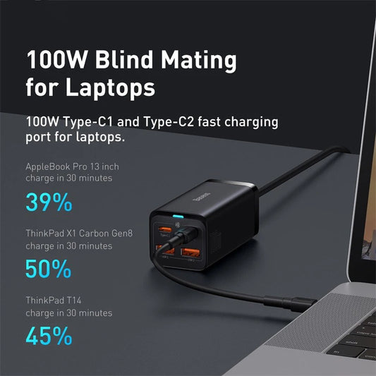 🔥 Power Smarter, Charge Faster – Baseus GaN3 Desktop Charger (100W/65W)