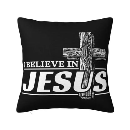 Modern Faith Meets Home Comfort: Jesus 'The Way, The Truth, The Life' Cushion Cover