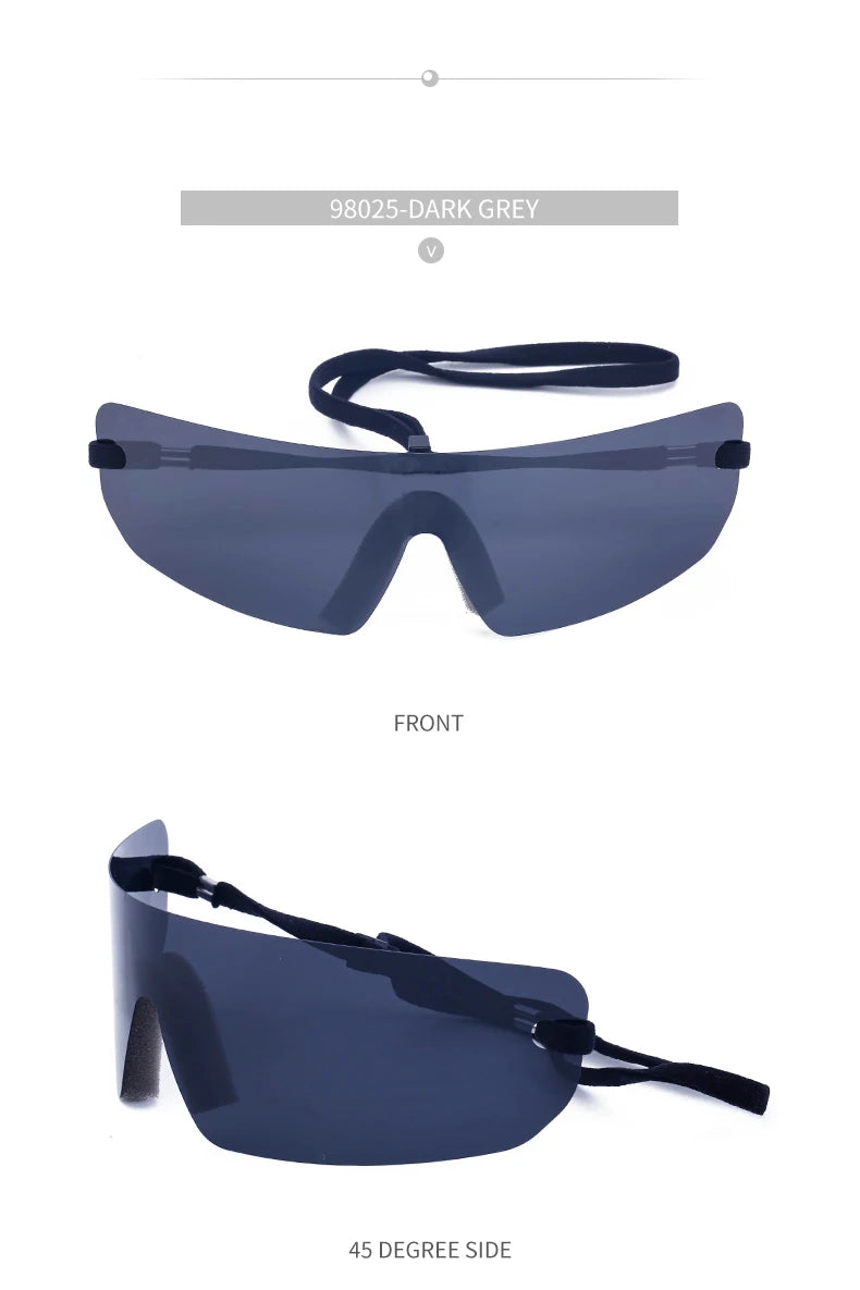 🕶️ Step Into the Future of Cool – Oversized Punk Rimless Y2K Sunglasses (2025 Edition)