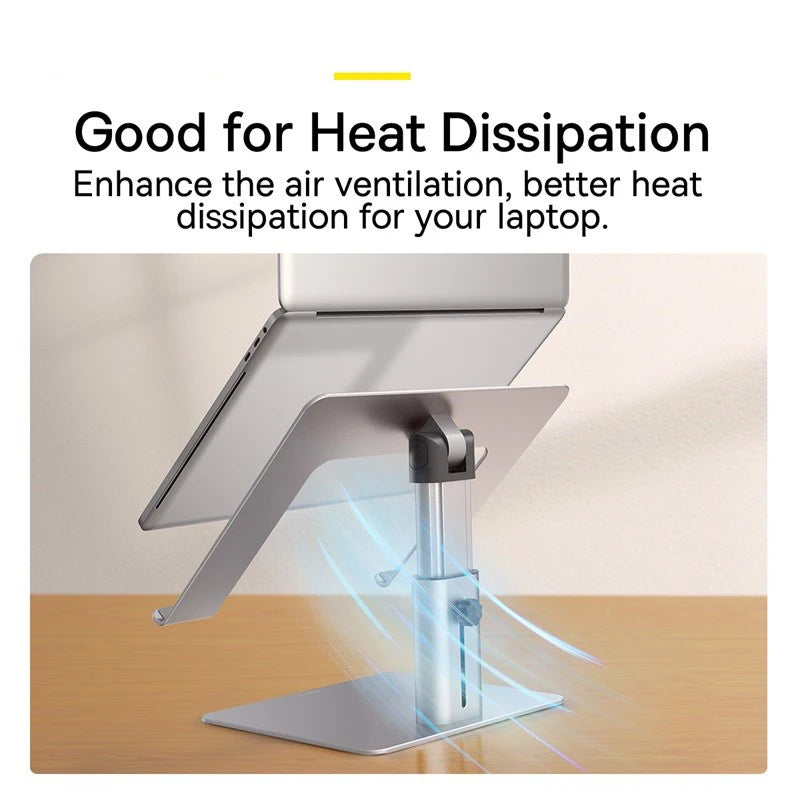 Baseus Foldable Aluminum Laptop Stand – Sleek, Adjustable, and Built for Productivity! 💻