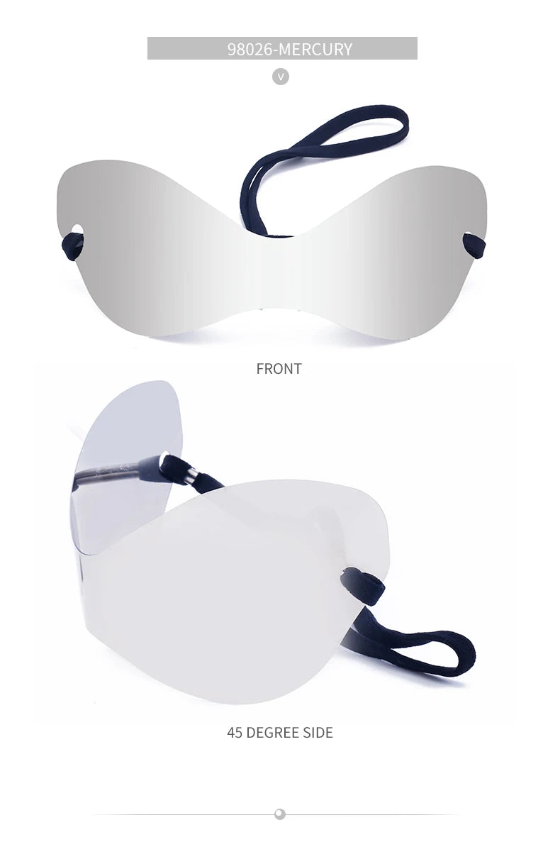 🕶️ Step Into the Future of Cool – Oversized Punk Rimless Y2K Sunglasses (2025 Edition)