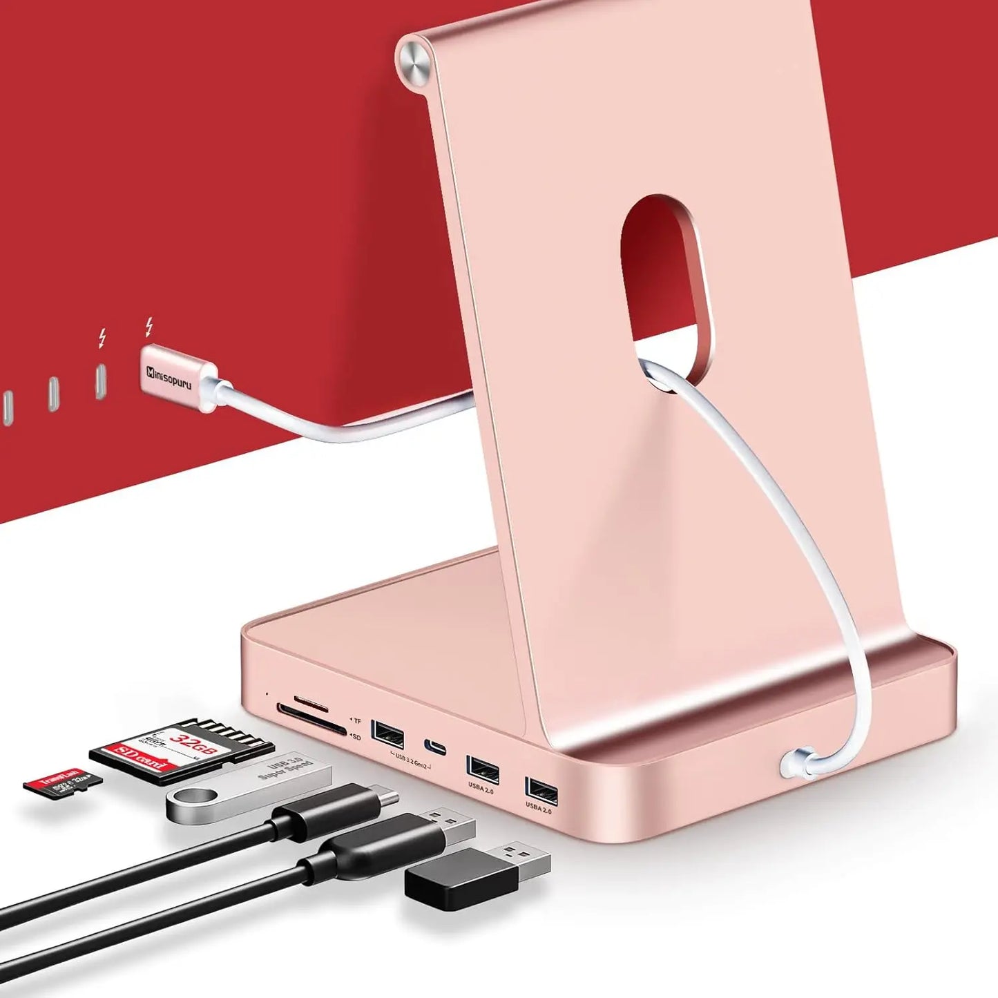 🚀 Supercharge Your iMac – Minisopuru USB-C Hub with SSD Support (2021–2024 Models)