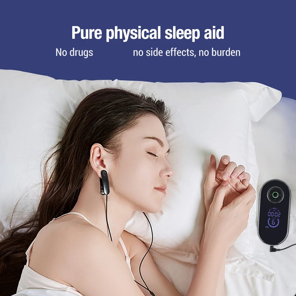🌙 Sleep Better Tonight – CES Fast Sleep Aid Ear Clip for Anxiety, Migraine & Insomnia