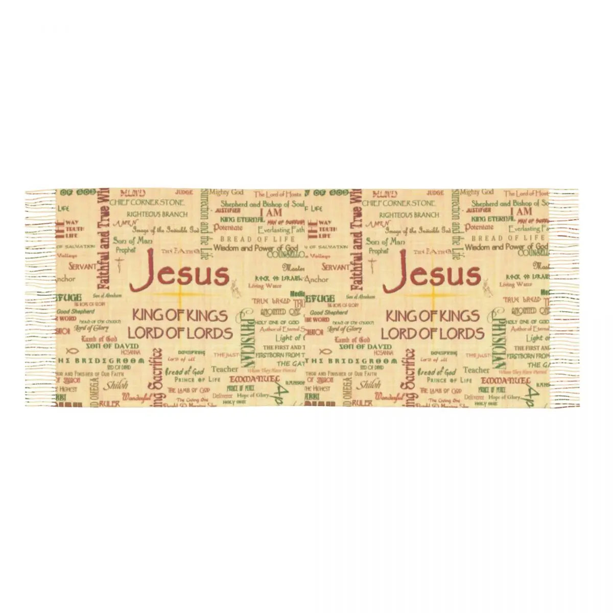 Wrap Yourself in Faith: Custom Jesus Bible Verse Tassel Scarf – Soft, Stylish, and Perfect for Winter!