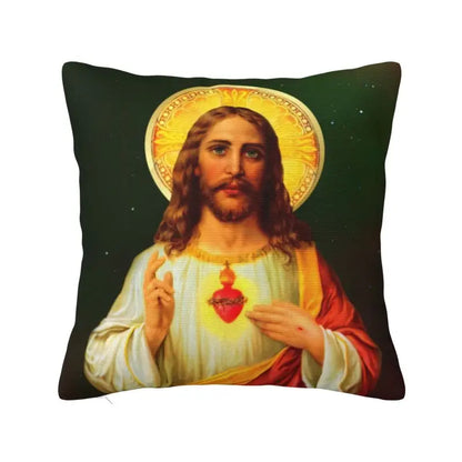 Modern Faith Meets Home Comfort: Jesus 'The Way, The Truth, The Life' Cushion Cover