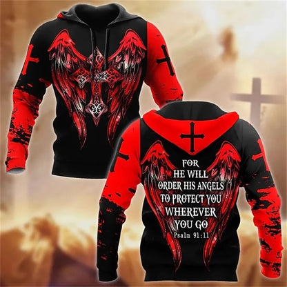 Knight Templar Armor Jesus Hoodie – Wear His Protection Boldly!