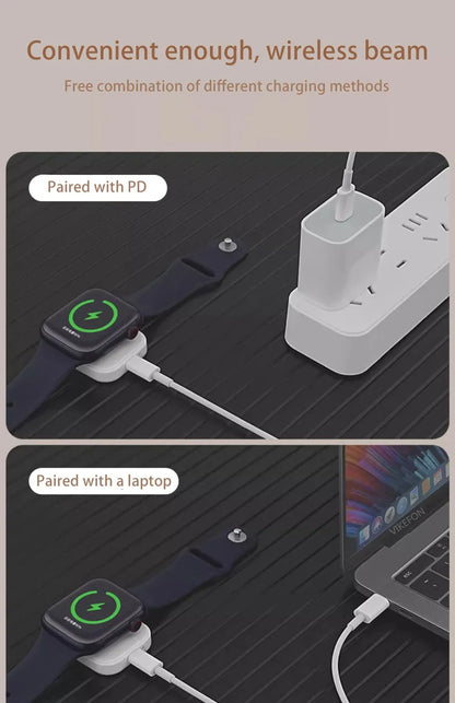 Charge in Style: Magnetic Wireless Charger for Apple Watch – Fast, Portable, Reliable!