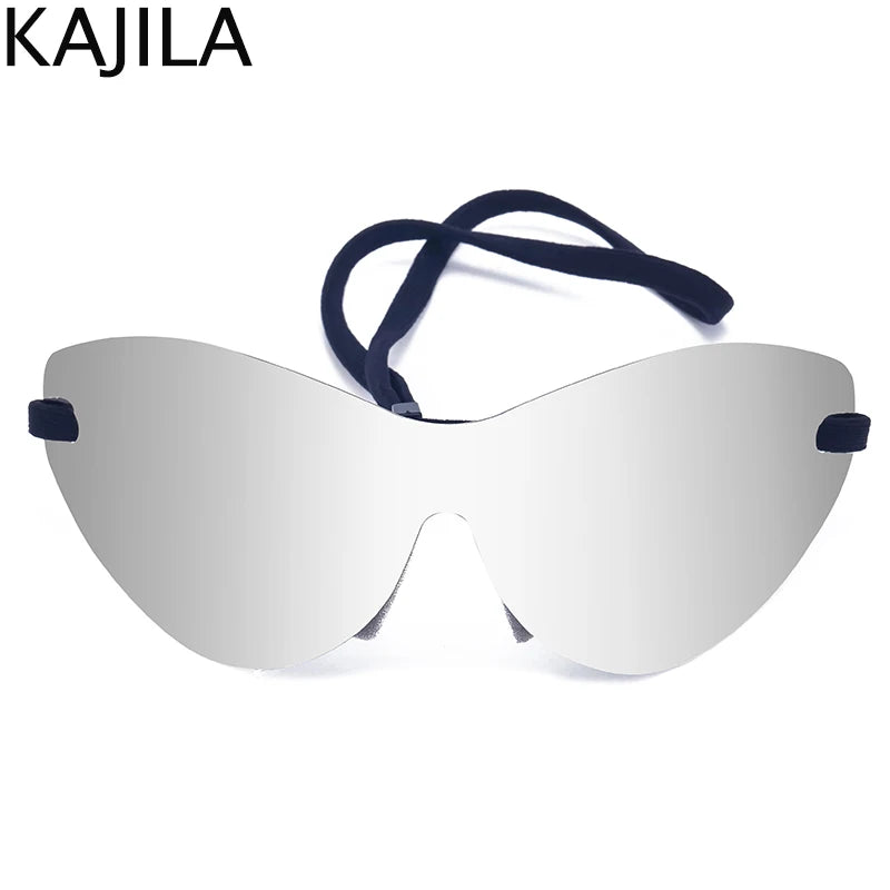 🕶️ Step Into the Future of Cool – Oversized Punk Rimless Y2K Sunglasses (2025 Edition)