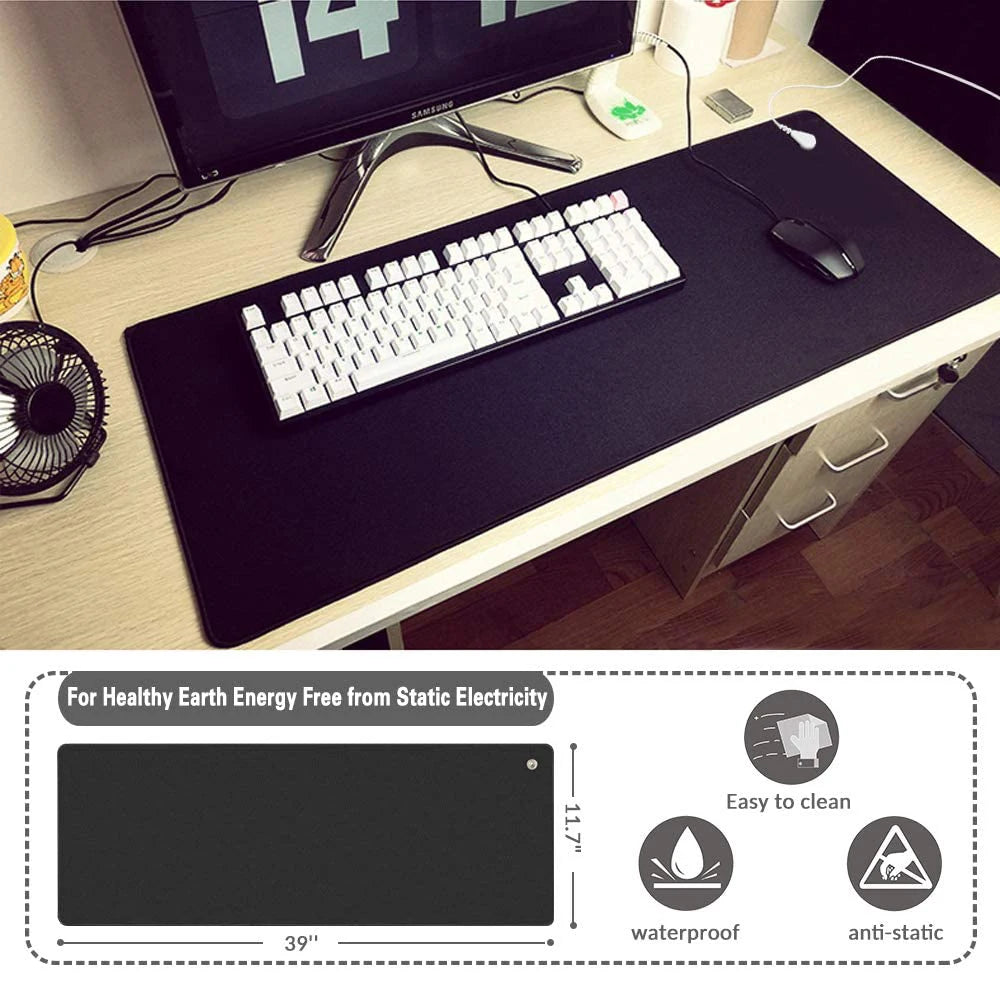 🌍 Recharge Naturally – Grounding Mat with Earthing Cable for Stress Relief & Better Health