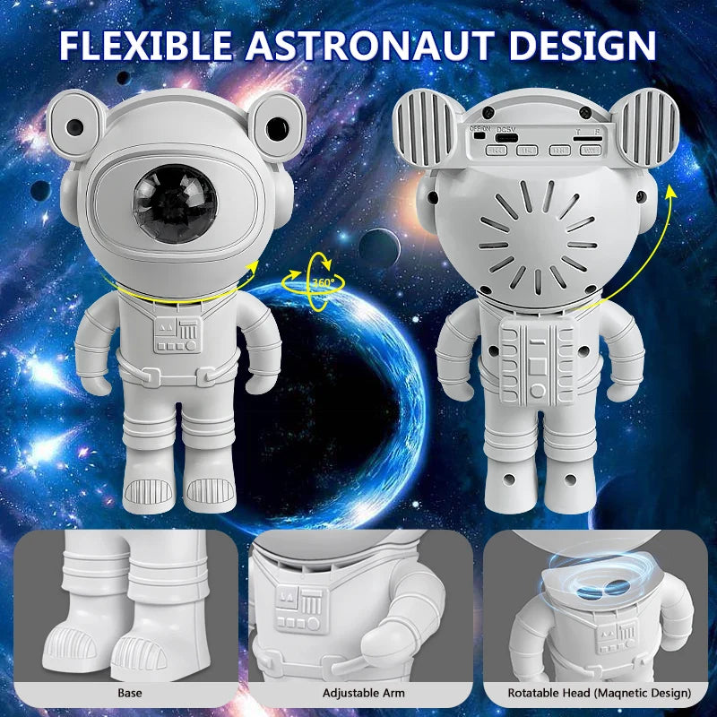 🚀 Kids' DIY Projector Night Light: Illuminate Imagination with Astronauts and Galaxies! 🌌✨ [Remote Control | 360° Adjustable Design]