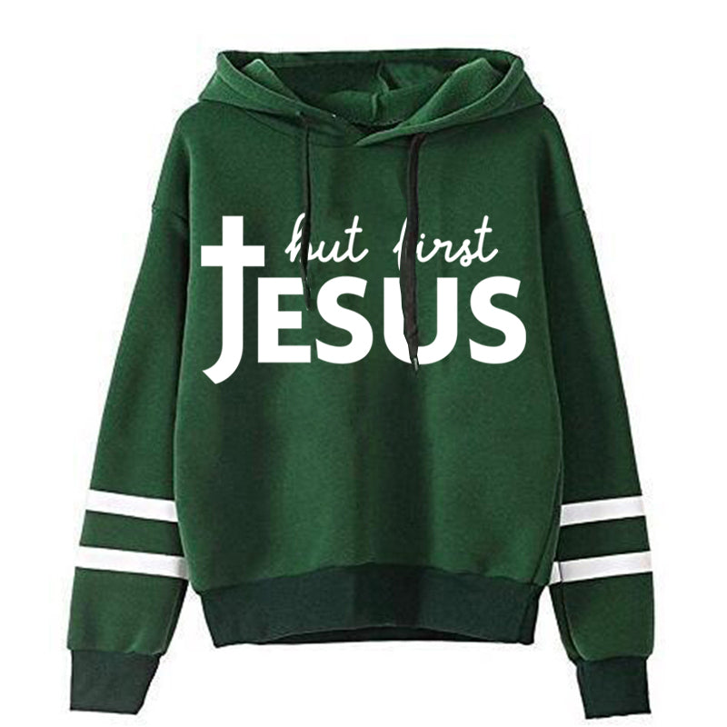 Faith Meets Fashion: Vintage Jesus Print Hoodie for Bold Believers