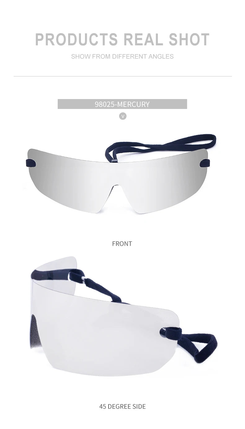 🕶️ Step Into the Future of Cool – Oversized Punk Rimless Y2K Sunglasses (2025 Edition)
