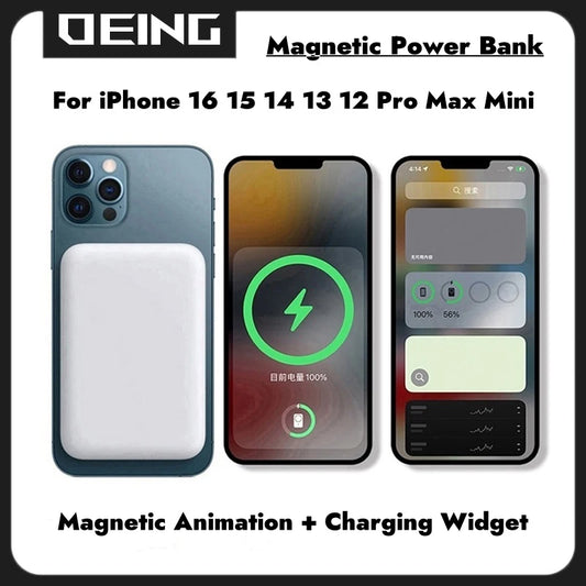 ⚡ Snap. Charge. Go. – Magnetic MagSafe Power Bank for iPhone & Type-C Devices