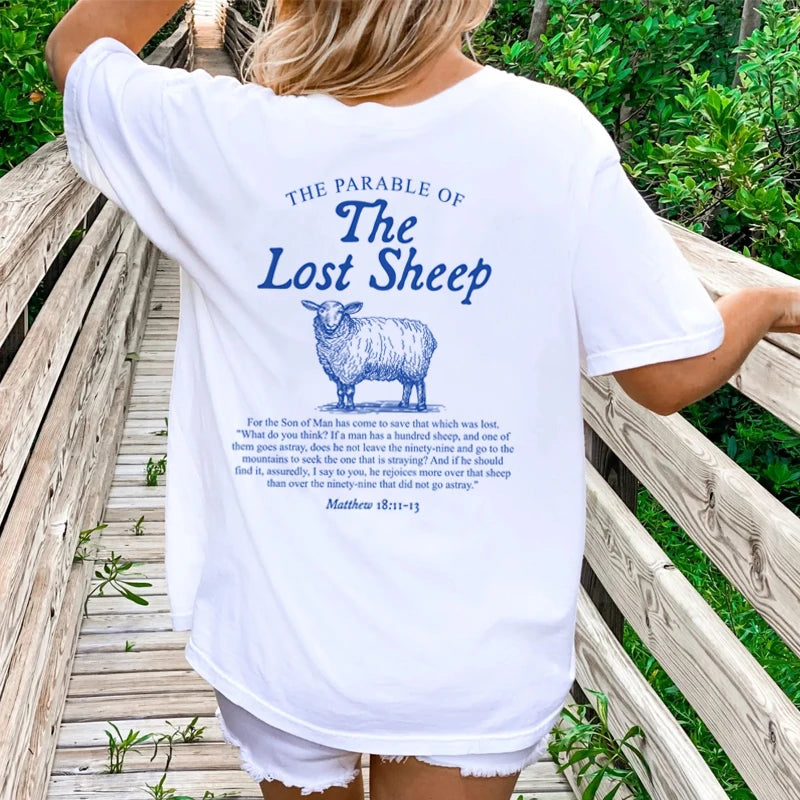 Women’s Lost Sheep Bible Verse T-Shirt – Wear Your Faith Boldly!