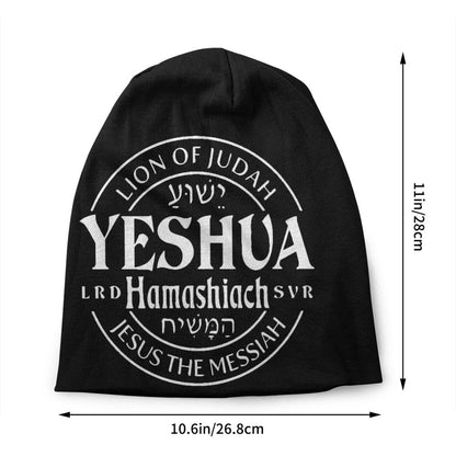 Custom Yeshua Jesus Christian Skullies Beanies Caps Unisex Winter Warm Knit Hat Adult Religion Faith Bonnet Hats Outdoor Ski Cap