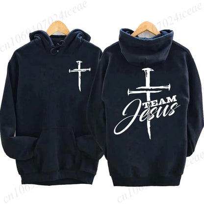 🔥 "There Is Power in the Name of Jesus" Christian Faith Hoodie – Unisex Graphic Sweatshirt for Women & Men!