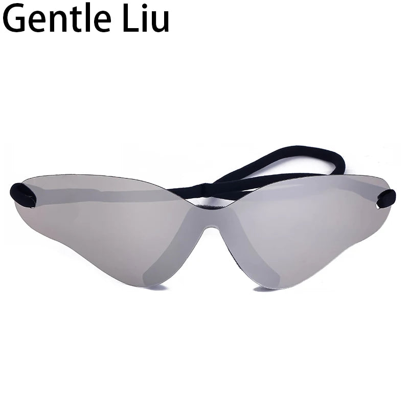 🕶️ Step Into the Future of Cool – Oversized Punk Rimless Y2K Sunglasses (2025 Edition)