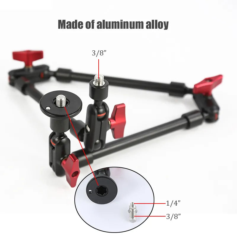 BFOLLOW 32" 22" Smartphone Bracket Magic Arm for Camera Articulated Flexible Wall Mount Desk Clamp Tablet Webcam Gopro Stand