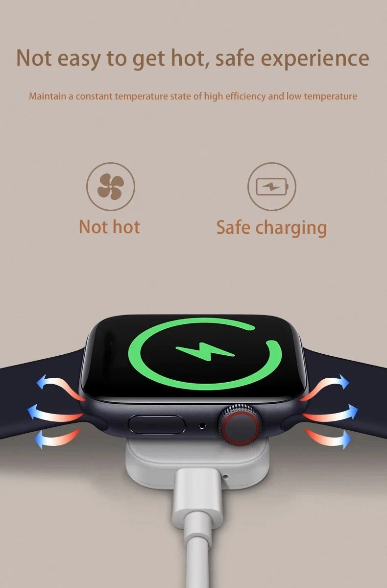 Charge in Style: Magnetic Wireless Charger for Apple Watch – Fast, Portable, Reliable!