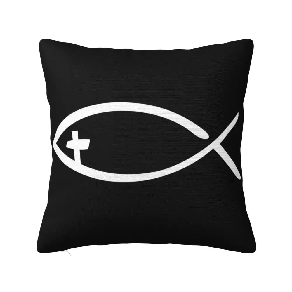 Modern Faith Meets Home Comfort: Jesus 'The Way, The Truth, The Life' Cushion Cover