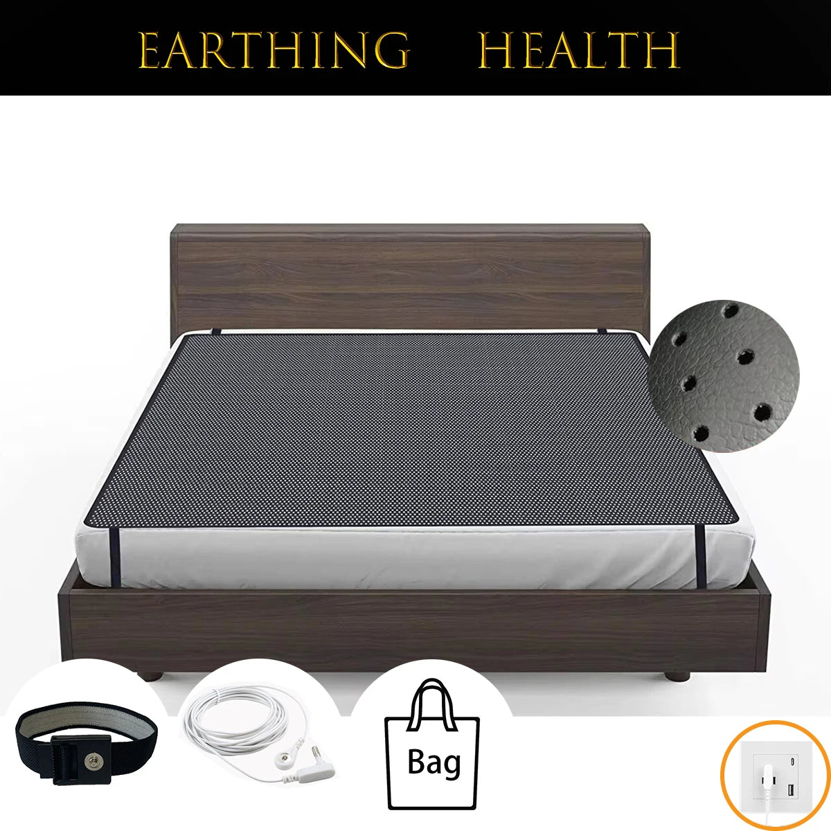 Sleep Grounded, Wake Restored – Premium Earthing Bed Sheet