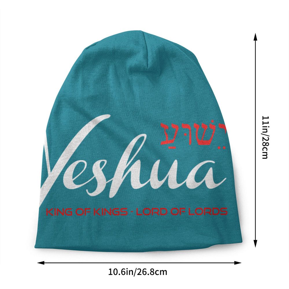 Custom Yeshua Jesus Christian Skullies Beanies Caps Unisex Winter Warm Knit Hat Adult Religion Faith Bonnet Hats Outdoor Ski Cap